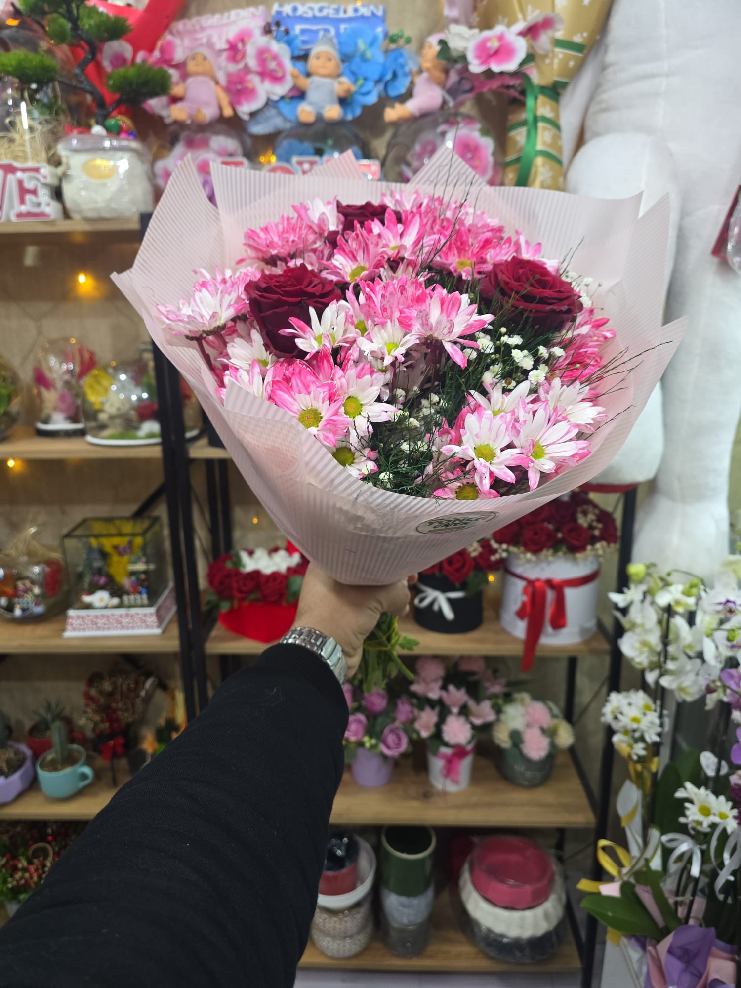 PEMBE PAPATYA BUKETİ